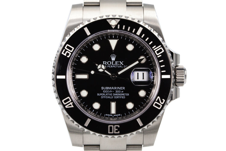 2016 Rolex Submariner 116610LN with Box and Papers
