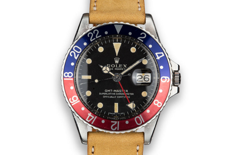 1970 Rolex GMT-Master 1675 with Service Papers