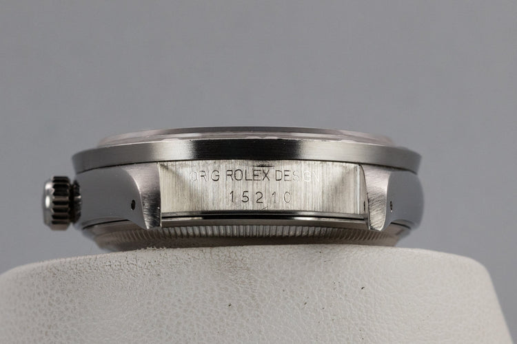 1991 Rolex Date 15210 Silver Dial