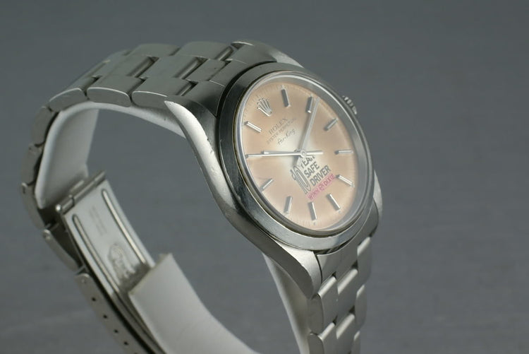 2000 Rolex Air-King 14000 with Winn Dixie safe driver tropical dial
