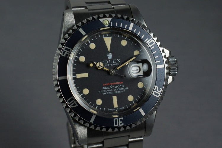 1971 Rolex Red Submariner 1680 Mark IV Dial