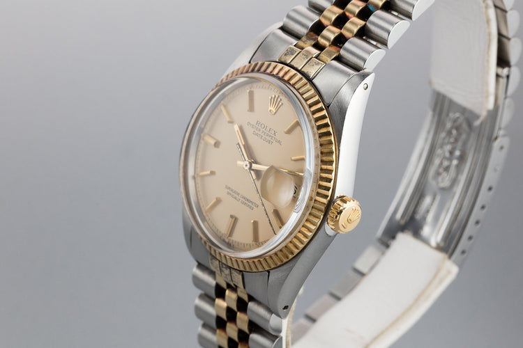 1978 Rolex Two-Tone DateJust 1601 with Matte Champagne Dial