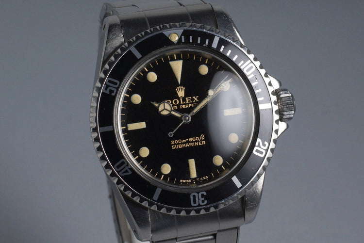 1964 Rolex Submariner 5513 Glossy Gilt Meters First Dial