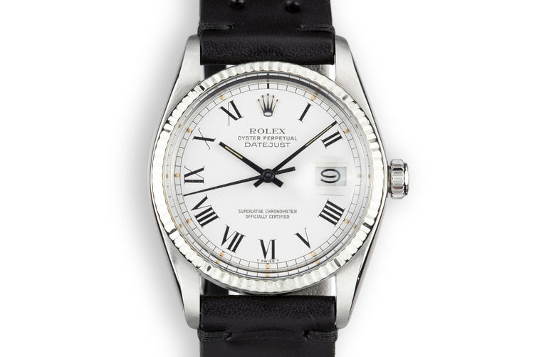 1978 Rolex DateJust 16014 with White Large Roman Dial