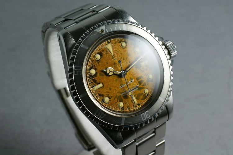 Rolex Submariner 5512 4 line gilt chapter ring PCG tropical and famous