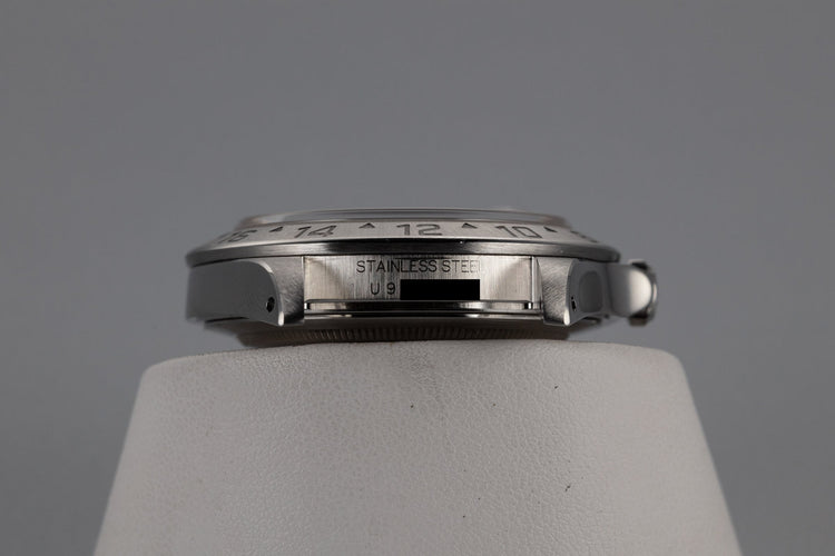 1998 Rolex Explorer II 16570 with White SWISS Only Dial