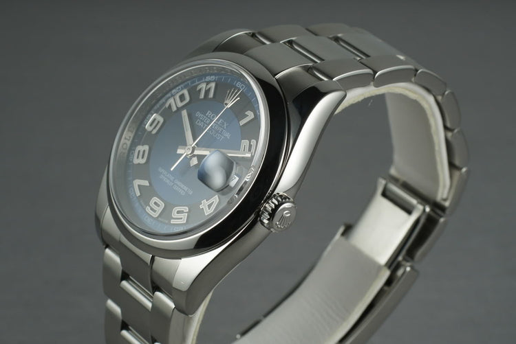 2007 Rolex Datejust 116200 with Blue and Black Arabic Dial