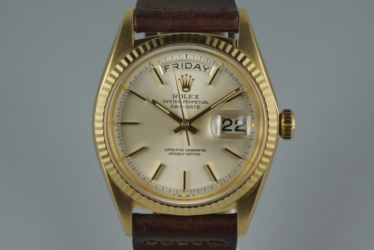 HQ Milton 1967 Rolex YG Day Date 1803 Inventory 5298 For Sale