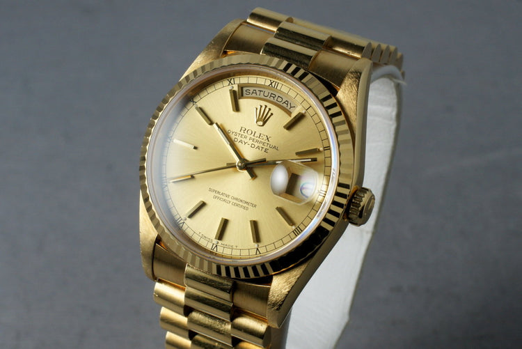 1996 Rolex President Double Quick 18238 with Box & Papers