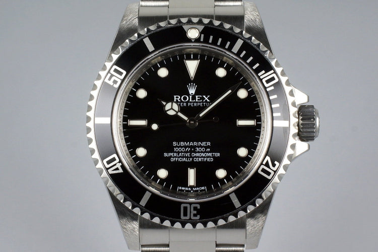 2012 Rolex Submariner 14060M 4 Line Dial with Box and Papers