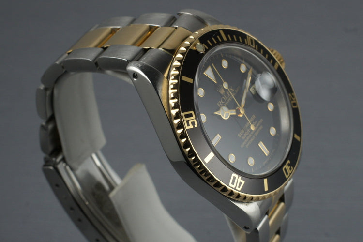 1991 Rolex 18K/SS Submariner 16613 with Box and Papers