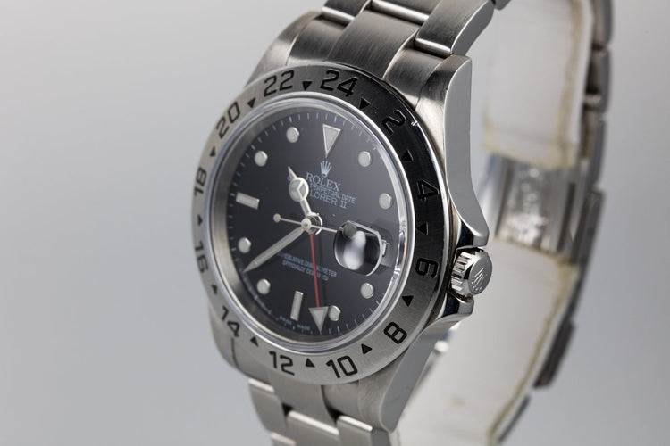 2005 Rolex Explorer II 16570 Black Dial with Box and Papers