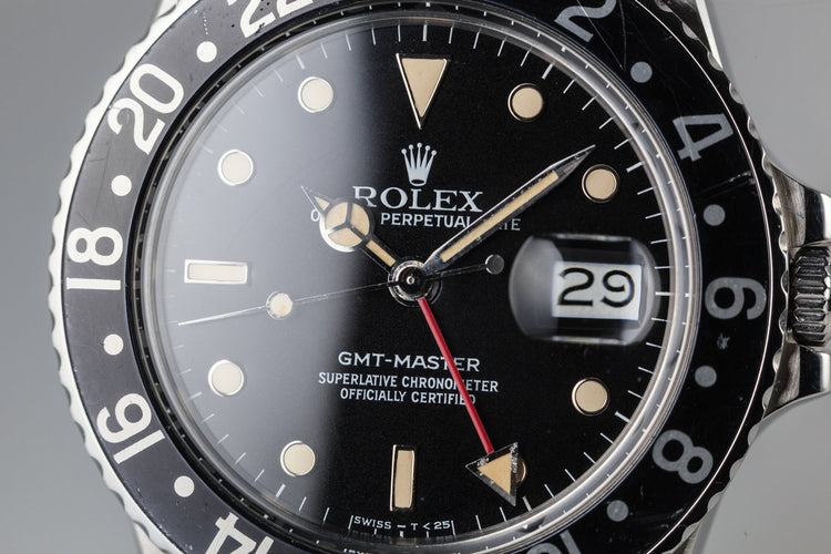 1984 Rolex GMT-Master 16750 with Black Bezel Insert