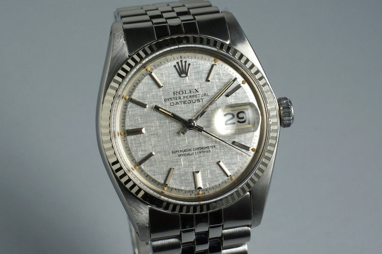 1977 Rolex DateJust Linen Dial 1601