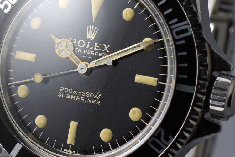 1963 Rolex Submariner 5513 Glossy Gilt UNDERLINE Dial