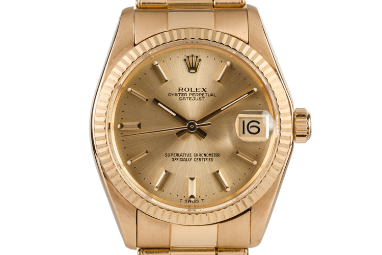 1979 Rolex Midsize 31mm Datejust 6827