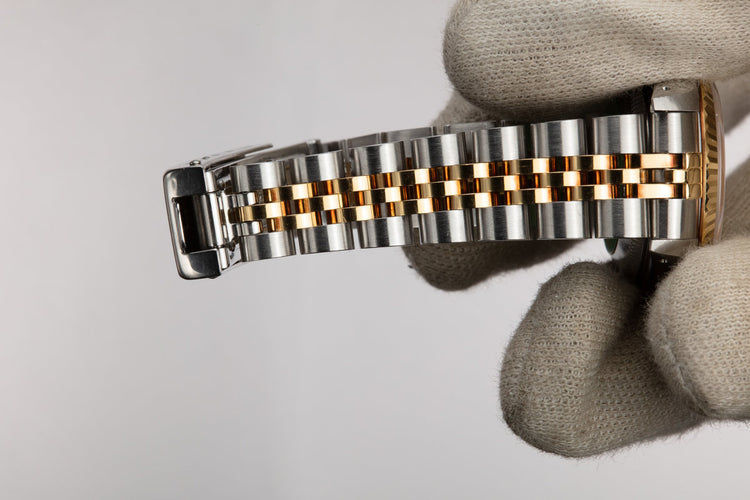 1990 Rolex Two-Tone Ladies DateJust 69173 Champagne Diamond Dial