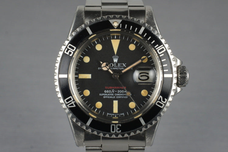1970 Rolex Red Submariner 1680 Mark V