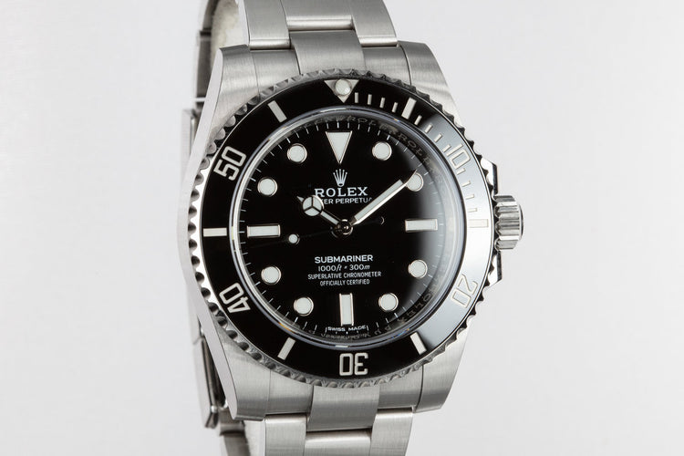 2018 Rolex Ceramic Submariner 114060 with Box and Papers