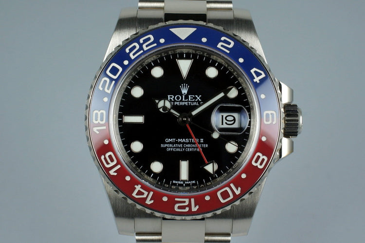 2015 Rolex WG GMT II 116719BLRO with Box and Papers