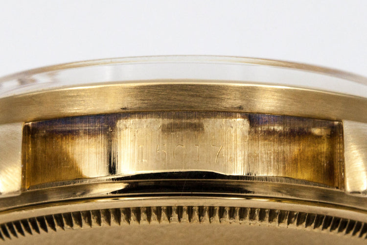 1981 Rolex 14K YG Date 15017 with Brown Dial