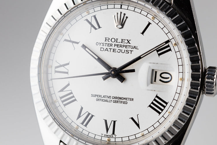 1979 Rolex DateJust 16030 White Roman Numeral Dial