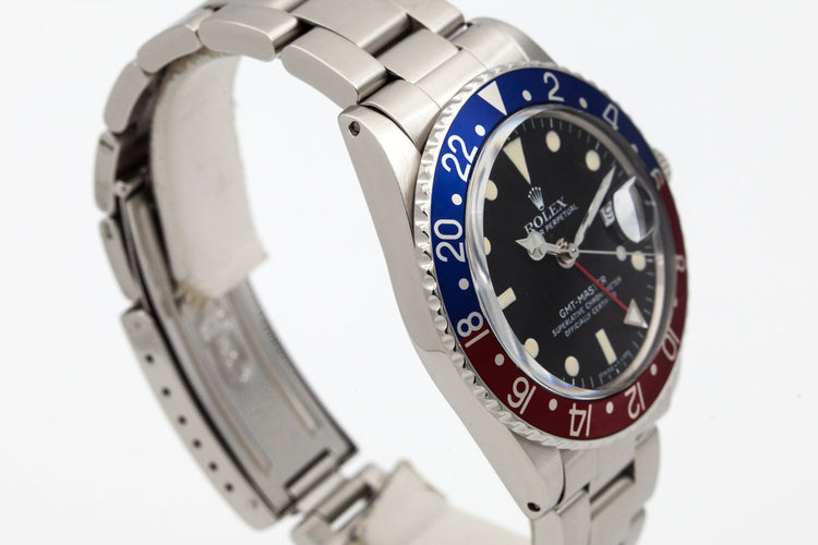 1972 Rolex GMT 1675 with Rolex Service Papers