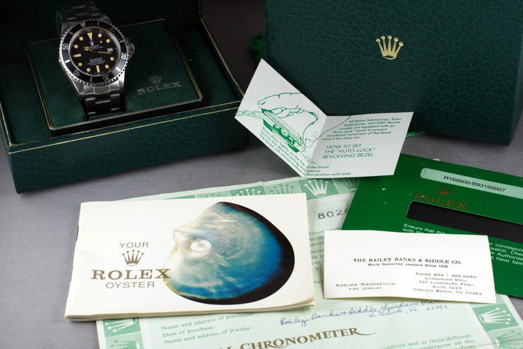 1983 Rolex Submariner 16660 Creamy Matte Dial