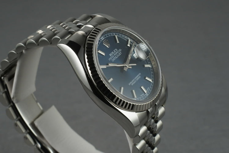 2006 Rolex Modern Datejust 116234 with Navy Blue Dial