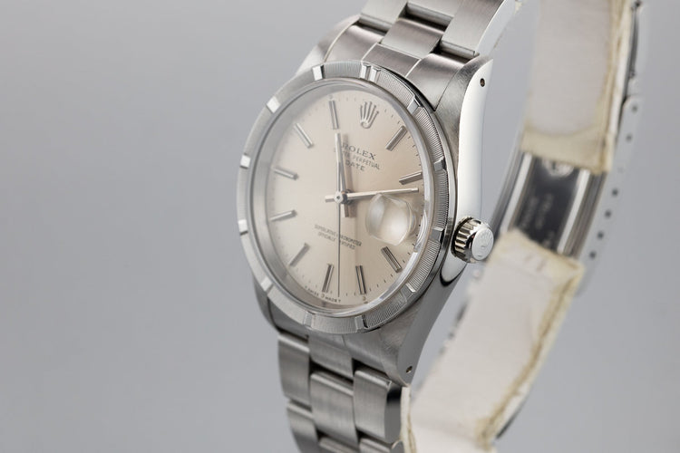 1991 Rolex Date 15210 Silver Dial