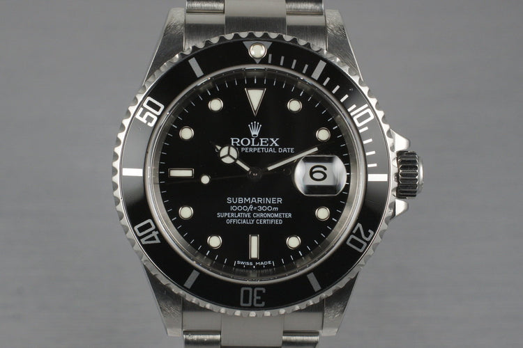 2006 Rolex Submariner 16610