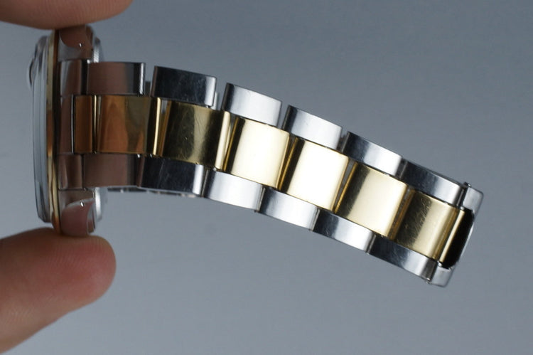 1971 Rolex Two Tone DateJust 1600 Glossy Gilt Black Dial