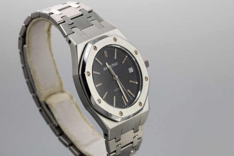 1996 Audemars Piguet Royal Oak 14790ST Black Dial with Box, Papers, and Service Papers