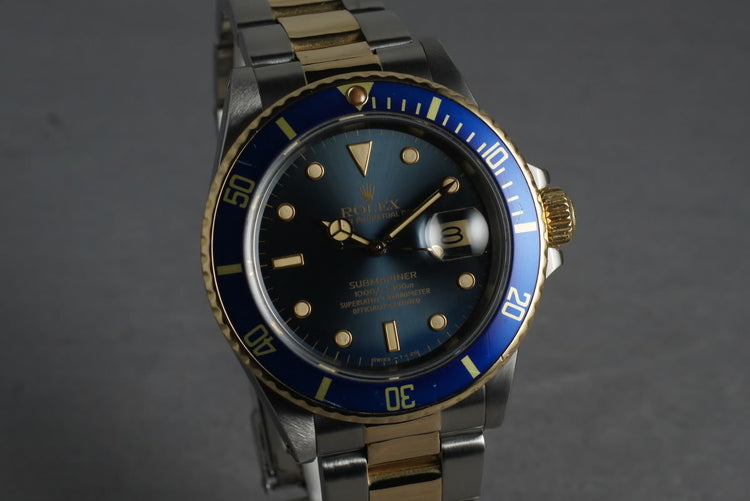 1987 Rolex Submariner 18K/SS Blue Dial 16803