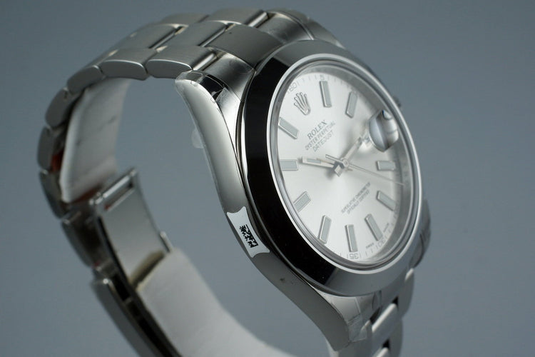 2015 Rolex DateJust II 116300 with Box and Papers MINT with Stickers