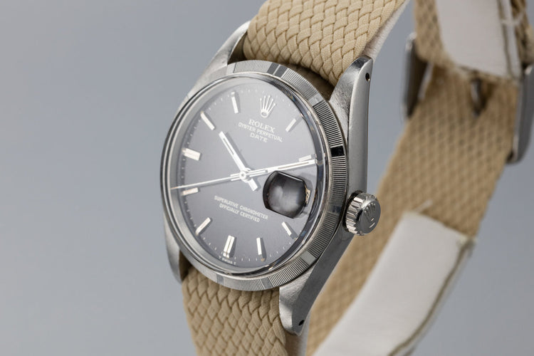 1967 Rolex Date 1500 Gilt Dial with Deep Ruby Tropical Patina