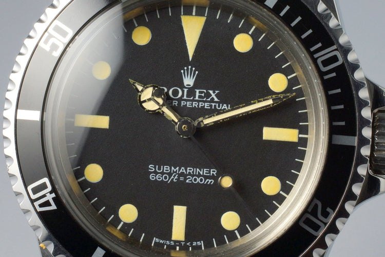 1983 Rolex Submariner 5513 Mark V Maxi Dial