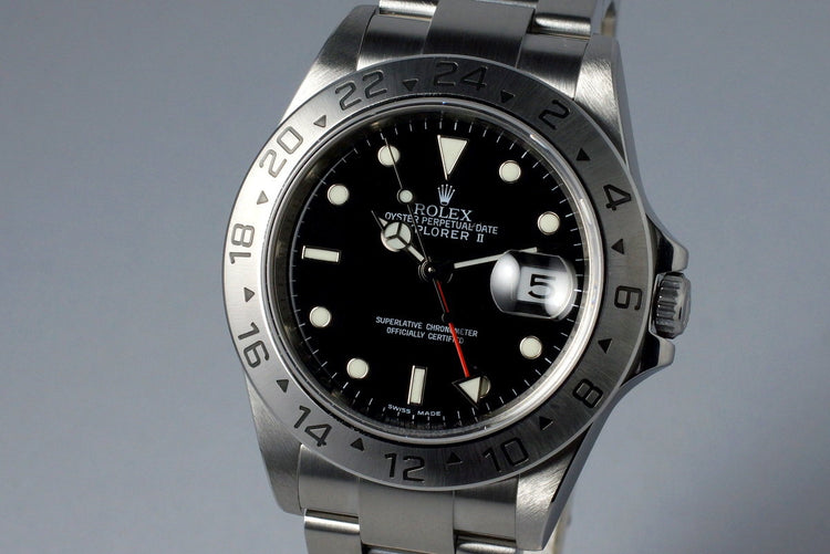 2009 Rolex Explorer II 16570 Box and Papers with 3186 Movement