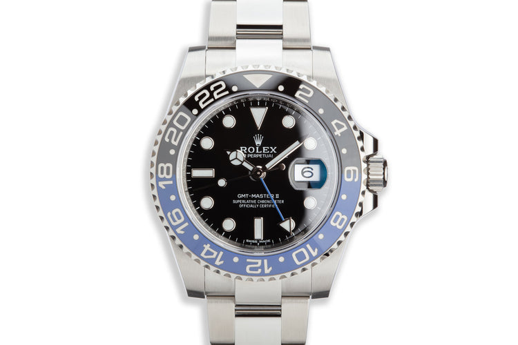 2018 Rolex GMT-Master II 116710BLNR "Batman" with Box and Card