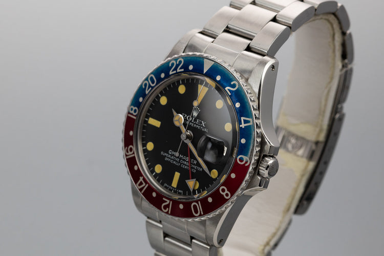 1972 Rolex GMT-Master 1675 with Faded "Pepsi" Bezel Insert