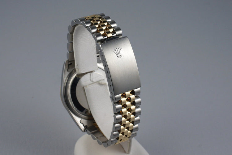 2001 Rolex Two Tone DateJust 16233 Tapestry Dial with Box and Papers