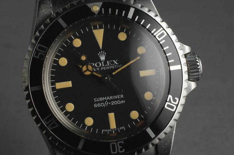 1982 Rolex Submariner5513 Mark IV with Box and Papers