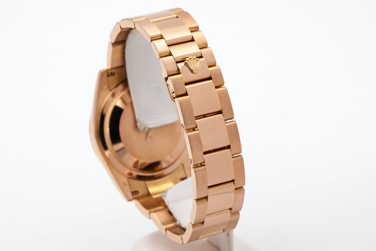 2000 Rose Gold Day-date 118205 with Box and Papers