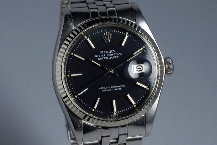 1970 Rolex DateJust 1601 Rare Matte Black Dial