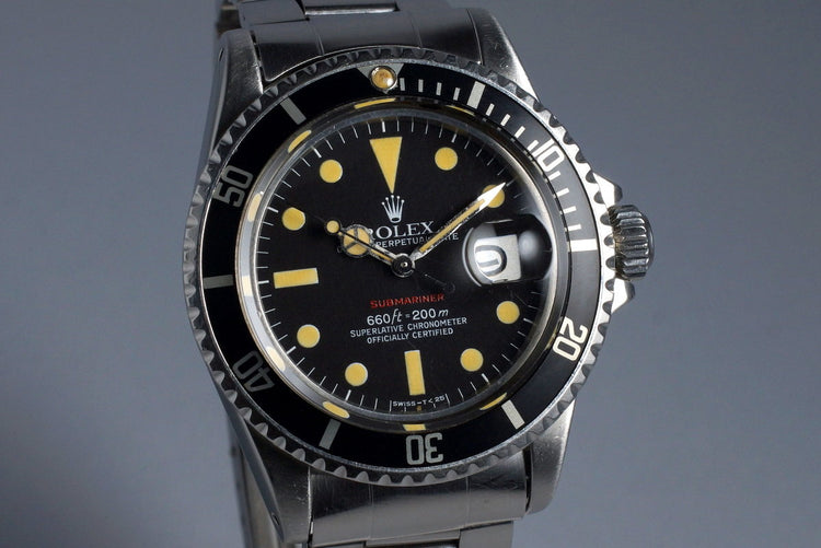 1972 Rolex Red Submariner 1680 Mark VI Dial
