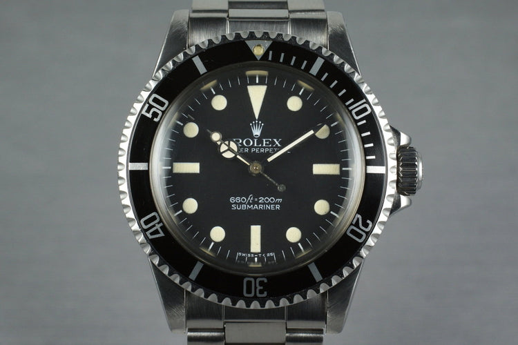 1979 Rolex Submariner 5513 Mark I Maxi Dial
