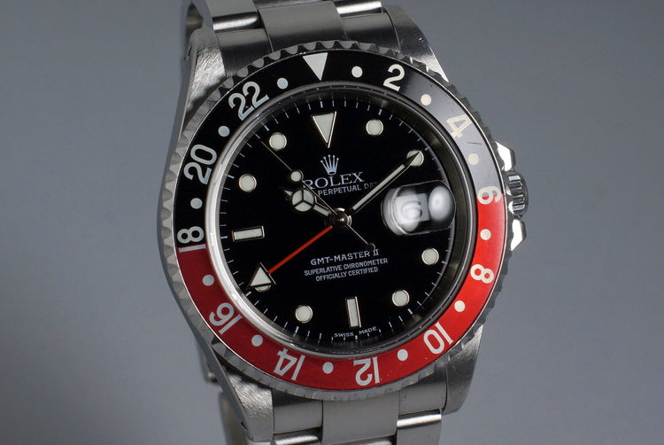 2001 Rolex GMT II 16710 with Box and Papers