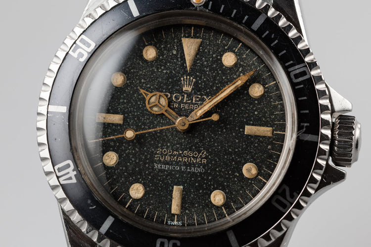 1963 Rolex Submariner 5513 SERPICO Y LAINO SWISS Only Gilt Dial
