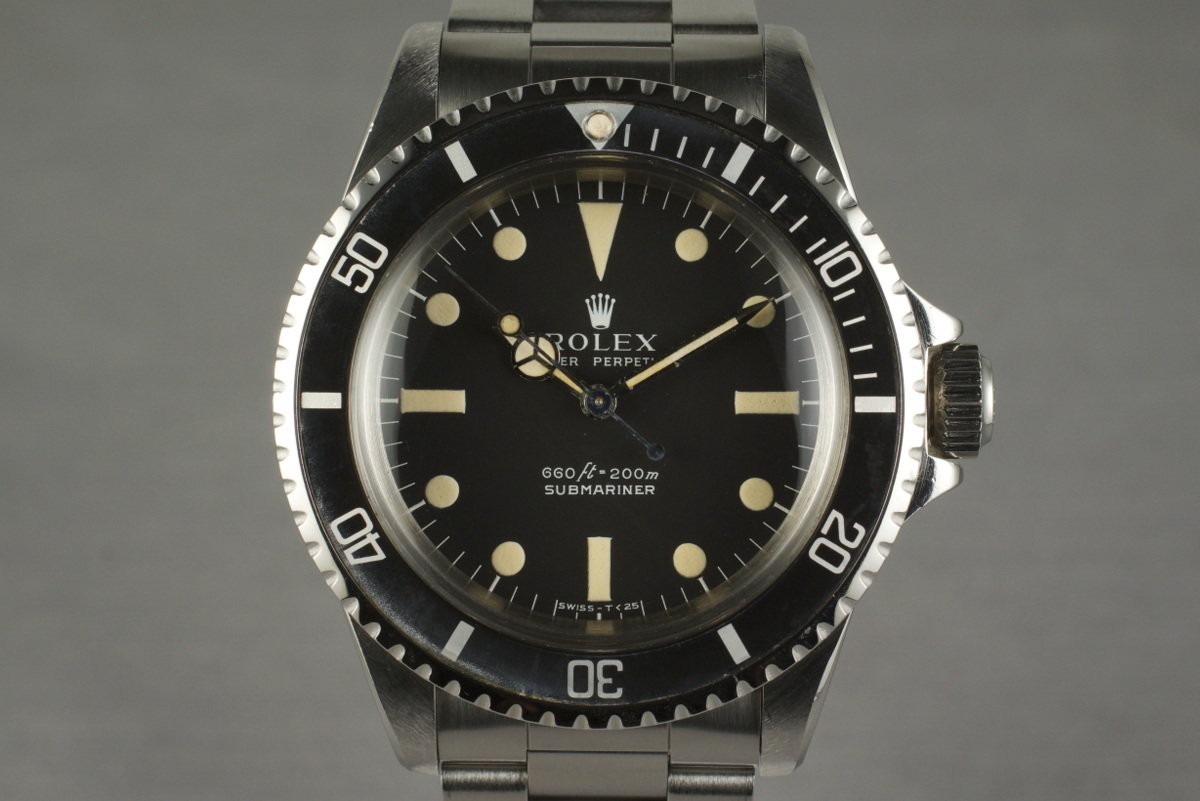 Bounce piedestal tsunamien HQ Milton - 1966 Rolex Submariner 5513 Serif Dial with Service Papers,  Inventory #4737, For Sale