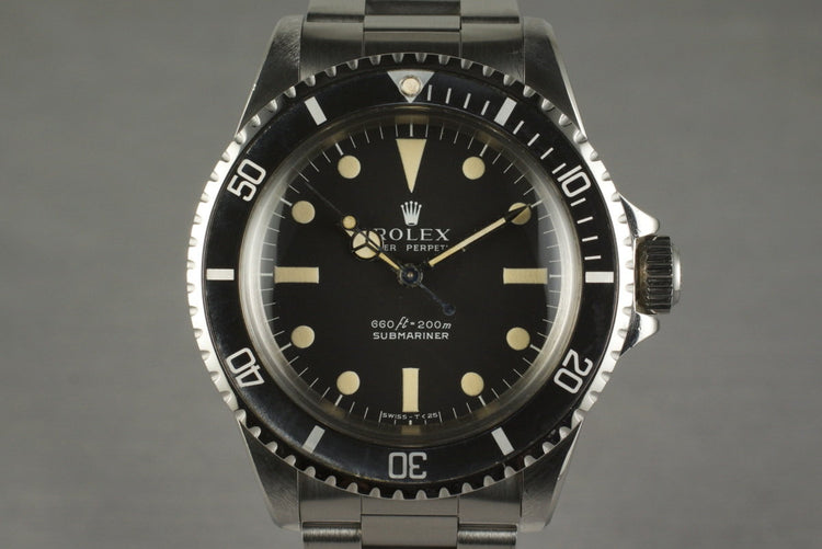 1966 Rolex Submariner 5513 Serif Dial with Service Papers